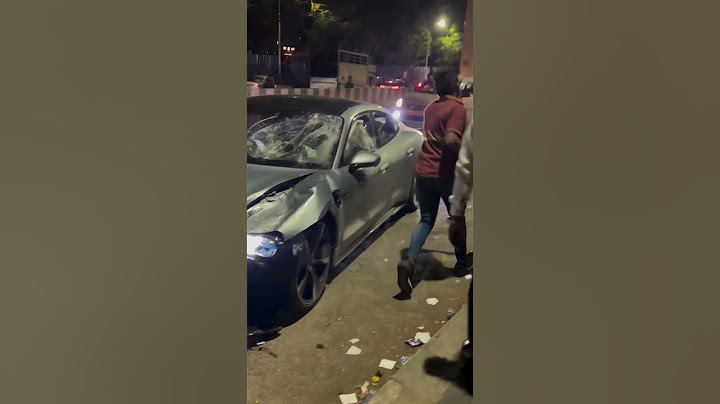 Porsche lost control hitting a motorcycle 🤦🏿‍♂️ #crash #india #porsche #shorts