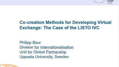 Co-creation Methods for Developing Virtual Exchange: The Case of the LISTO IVC
