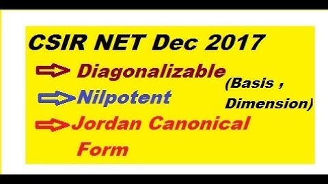 Imp MCQ CSIR NET |eigenvalue|Linear Algebra|dimension of a matrix