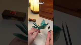 Using The Non-Heritage Pompom Technique To Make A Hairpin