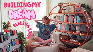 Building \& Organizing My DREAM HOME LIBRARY 💖 ✨ + bookshelf tour