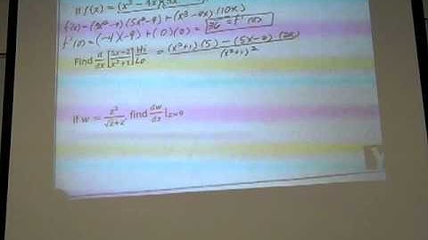 Unit 3 (Part 3) - Rules of Differentiation