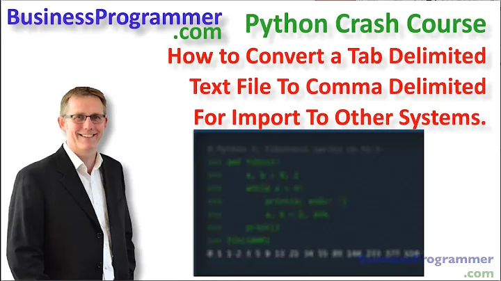 Convert tab delimited text file to csv using Python