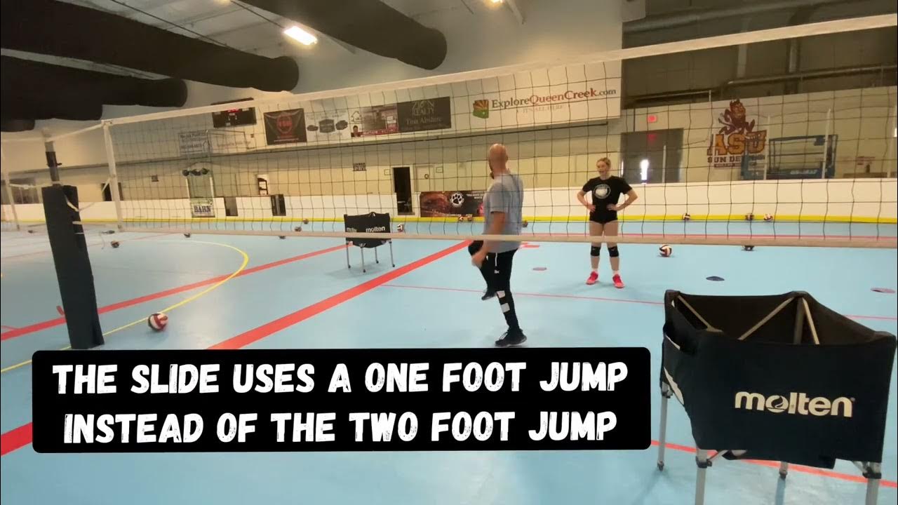 Volleyball slide footwork YouTube