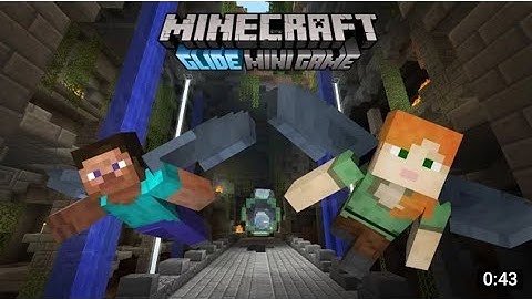 Minecraft PS4 Edition | Glide Mini Game (ft. WolfLord_AK) | 2 Split Screen MP | MinecraftGam212