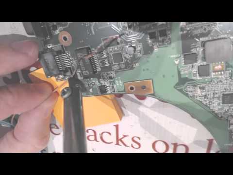 Asus K53e Broken Laptop Dc Power Jack Motherboard Repair Socket Input Port Connector Fix