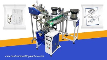 Automatic Furniture Fittings Counting Packing Machine With Card Feeder