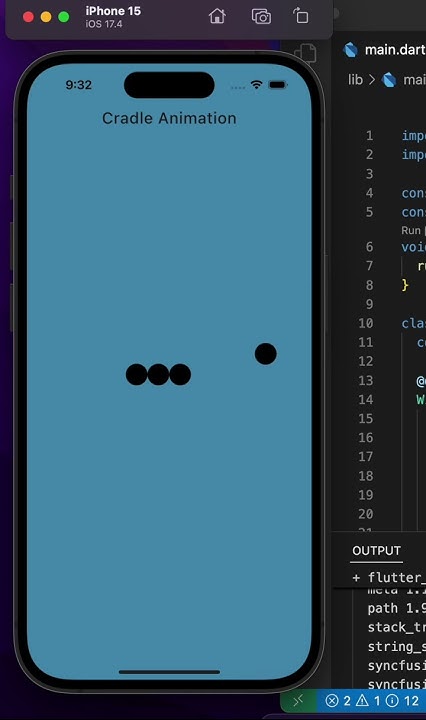 Cradle | Flutter Loading Animation #shorts #animation - YouTube