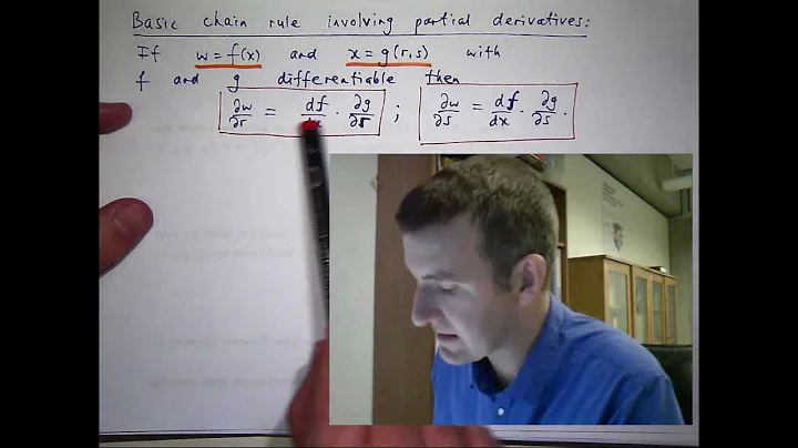 Proof of a chain rule for partial derivatives