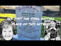 We remember this actress #death #cemeteryexploring #cemeteries