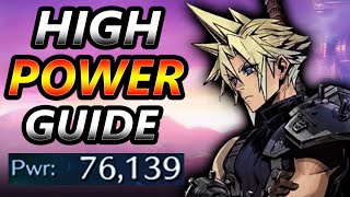 POWER LEVEL Guide ~ Final Fantasy 7 Ever Crisis