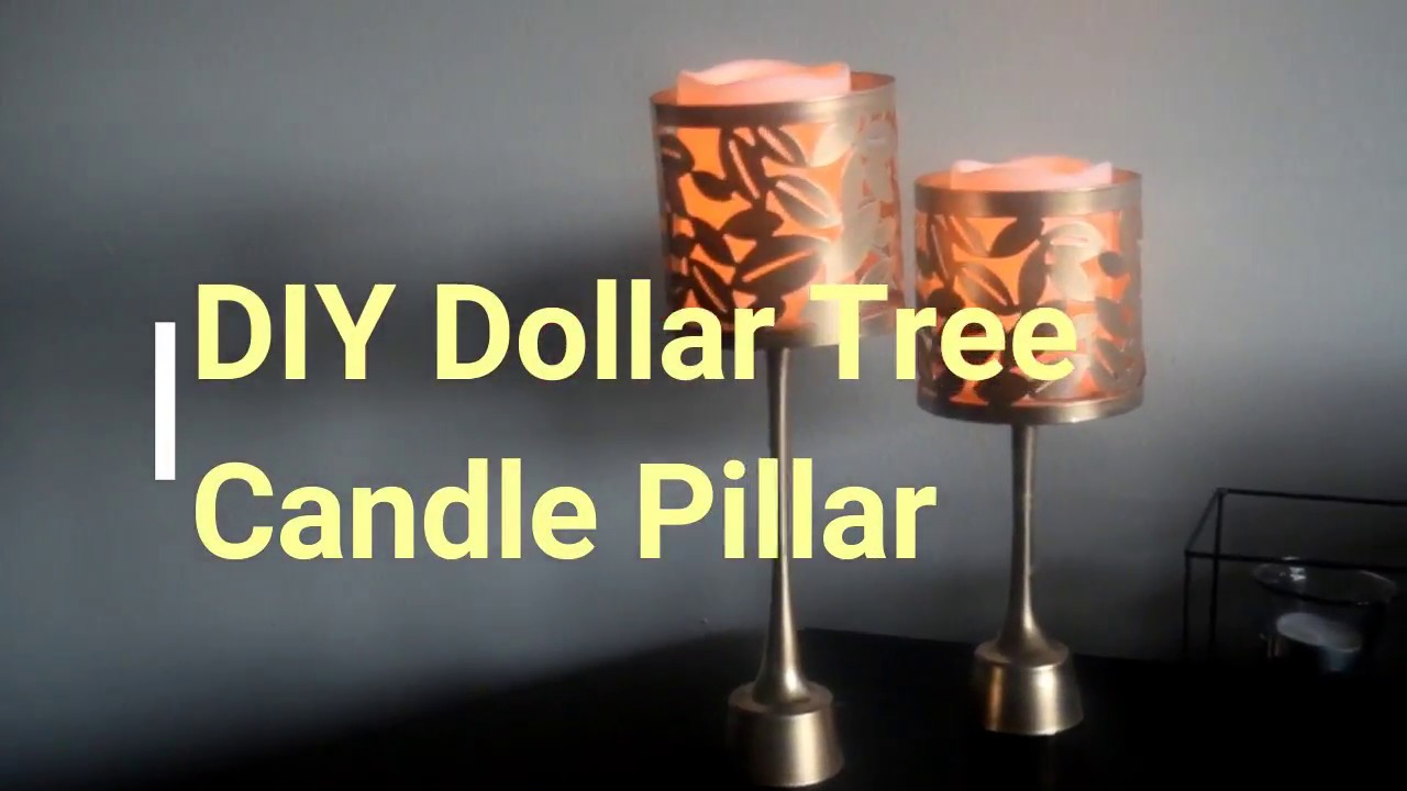 EASY DIY DOLLAR TREE CANDLE PILLAR YouTube EASY DIY DOLLAR TREE CANDLE PILLAR YouTube