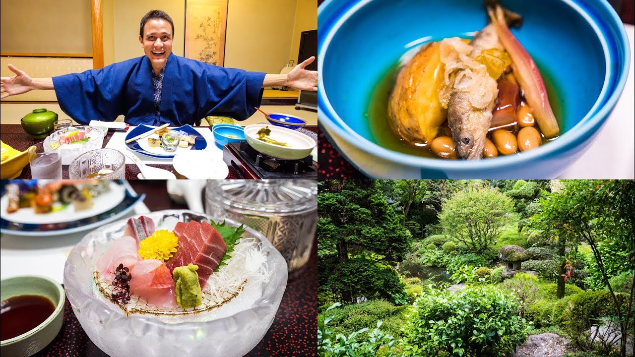 LUXURY JAPANESE FOOD - Multi-course Kaiseki at Traditional Onsen Hotel in Hakone, Japan! | Mark Wiens