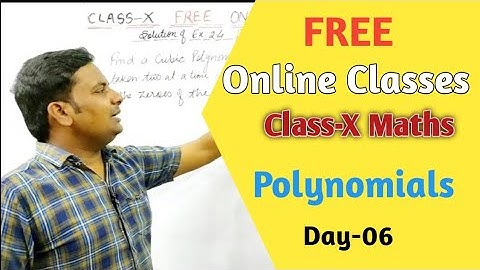 Polynomials Class 10 Ncert Maths||Solution of ex 2.4 optional part 1