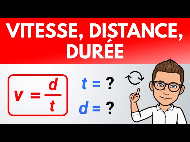 Comment calculer : VITESSE, DISTANCE, TEMPS ? | Physique-Chimie (collège, lycée)