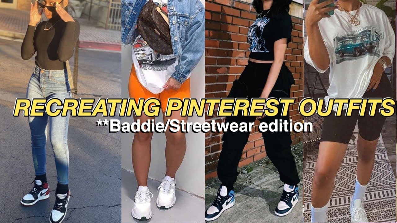 RECREATING PINTEREST OUTFITS 2020 **STREETWEAR EDITION|SHEIN|Dazzling D ...
