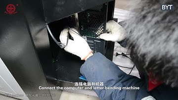 channel letter bender BWZ-C1 installation, bending aluminum, stainless steel, galvanized iron