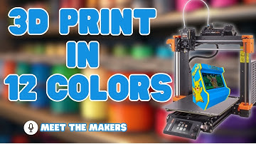 Multicolor 3D Prints On A Prusa MMU - Meet the Makers Podcast #14  With VS Customs Design