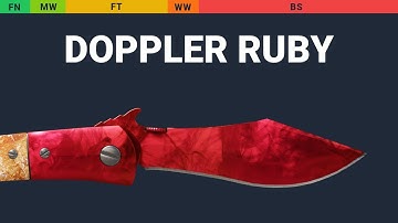 Navaja Knife Doppler Ruby - Skin Float And Wear Preview