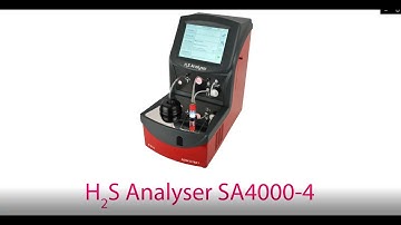 SA4000 4 H2S Analyzer Running a Test