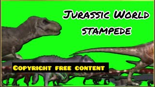Juric World Stampede Green Screen Dinosaur Stampede