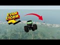 I challenged evan storm to a downhill race using our custom monster trucks beamngdrive