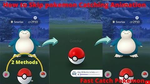How To Skip Pokemon Catching Animation In Pokemon Go Game | 2022 | Skip Pokemon Catching Animation