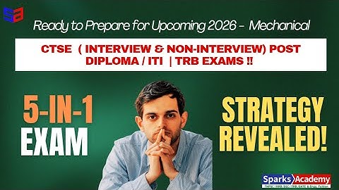 TRB | TNPSC Interview & Non Interview Post | Diploma / ITI - Preparation Strategy  | —Sparks Academy