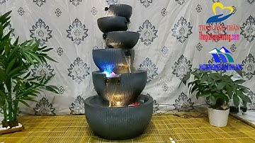 ĐÀI PHUN NƯỚC PHONG THỦY 6 TẦNG THÁC NƯỚC MANG ĐẾN VƯỢNG KHÍ VÀ 1 KHÔNG GIAN PHONG THỦY ĐỘC ĐÁO