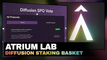 Atrium Lab | Diffusion Staking Basket – How to Vote for Your Favorite Cardano SPO ❎