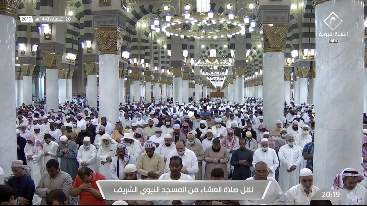 صلاة العشاء الشيخ عبدالمحسن القاسم 20 شعبان 1443هـ سورة سبأ 10 - 21