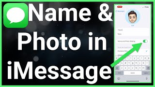 How To Share Name And Photo In iMessage