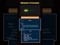Smooth Website Loader Animation | HTML & CSS #Shorts