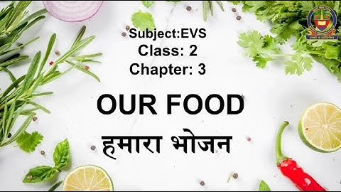 EVS Class 2 Lesson 3 : Our food