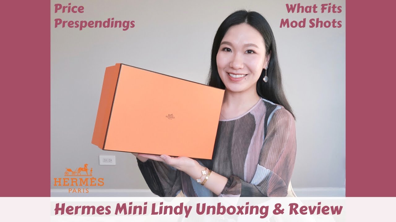 🍊 UNBOXING Mini Lindy from Hermes boutique! 😱 (and you won't BELIEVE the  colour!) 