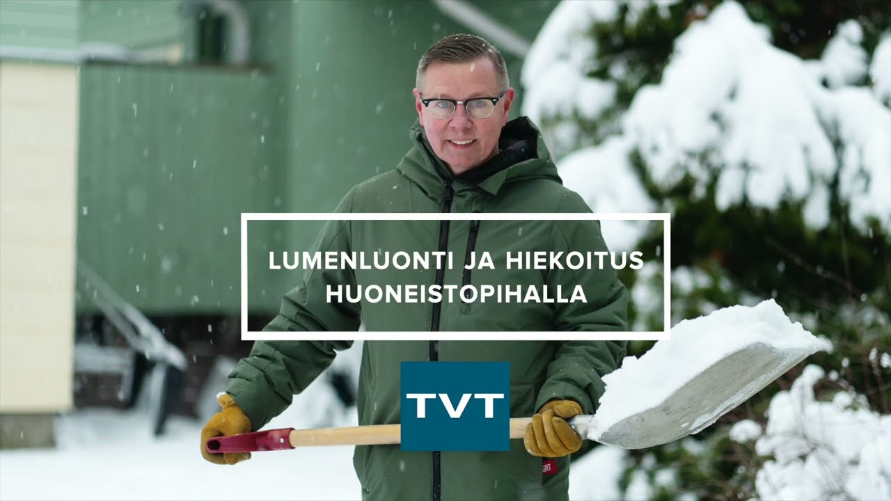 TVT huoltovideo: lumenluonti ja hiekoitus huoneistopihalla