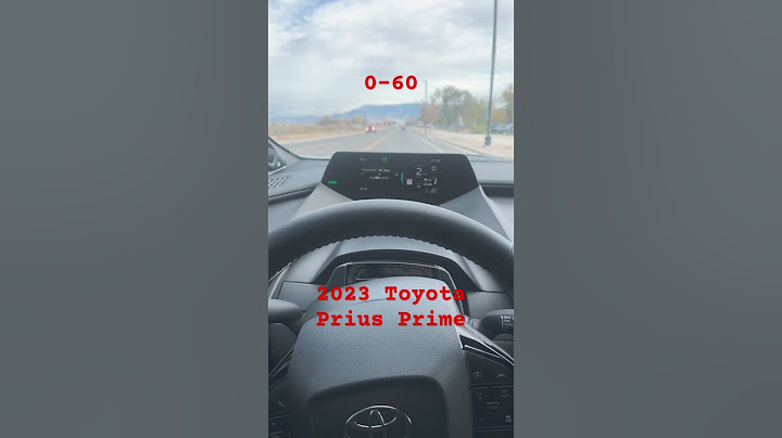2023 Toyota Prius Prime 0-60. Sport mode Prius Prime