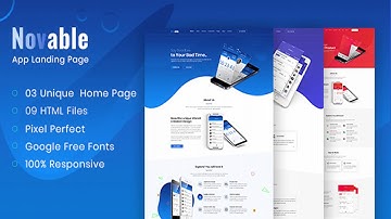 Novable - App Landing HTML5 Template | Themeforest Website Templates and Themes
