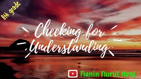 Expression of Checking for Understanding