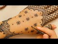 Trending henna design step by step || engagement bride mehndi || mehndibyshiri || back henna 
