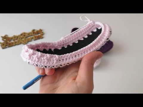 21-22 numara keçe taban lastik model yapımı #babygirl#baby #crochet