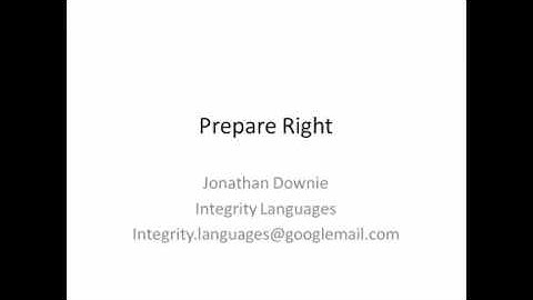 Peak Performance for Interpreters - Prepare right