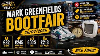 I Missed TWO Big Ticket Finds! 😭 | Mark Greenfields Bootfair Haul | £32 to £245!