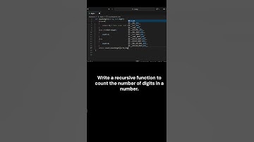 C Program to Count Number of Digits Using Recursion #coding #codingshorts #cprogramming #recursion