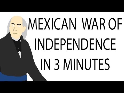 मेक्सिकन स्वतन्त्रता युद्ध | 3 मिनेट इतिहास