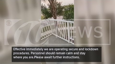 Video shows MacDill emergency alert system activated during lockdown
