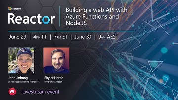 Building a web API with Azure Functions and Node.JS