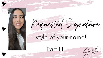 Signature style of your names! Signature design