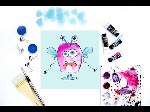 Watercolor monsters creator, a Person Illustration by Tanya Vollar (Thumbnail 2 of 8)