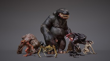 Sci Fi Creatures Pack Vol 2 Showcase